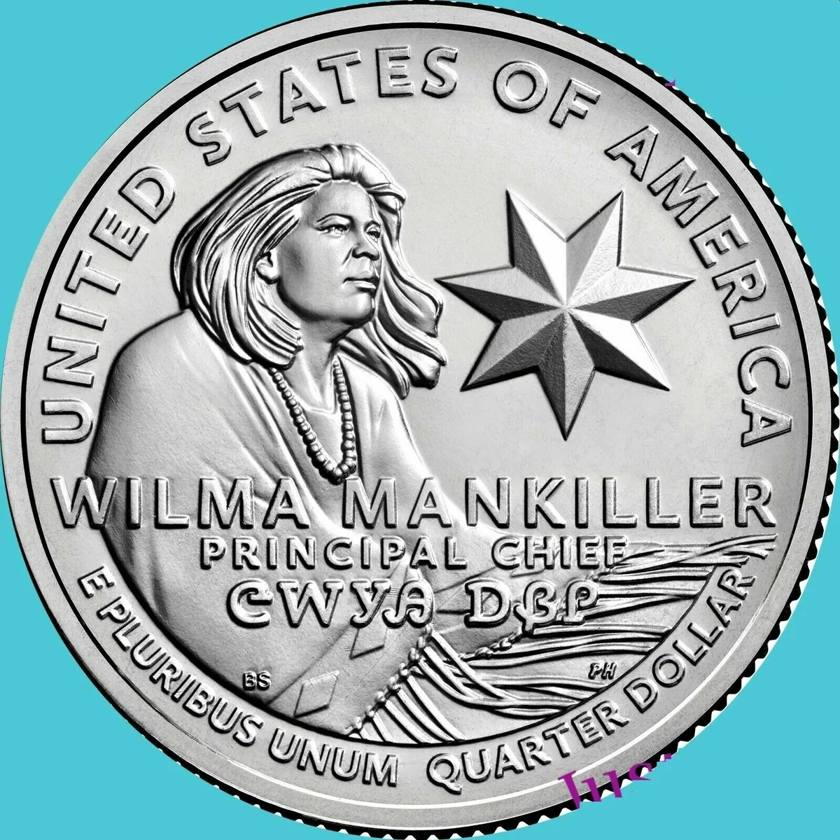 Chief of the Cherokee Nation ,Quarter Dollar, Free - Image 1