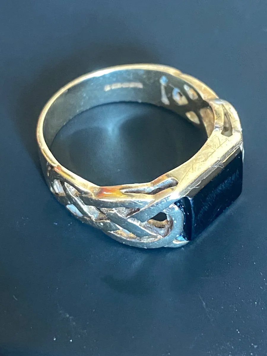 Gold rings mens (L) X2 Celtic  and Gypsy - Image 1