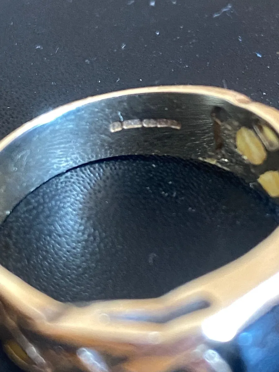 Gold rings mens (L) X2 Celtic  and Gypsy - Image 3