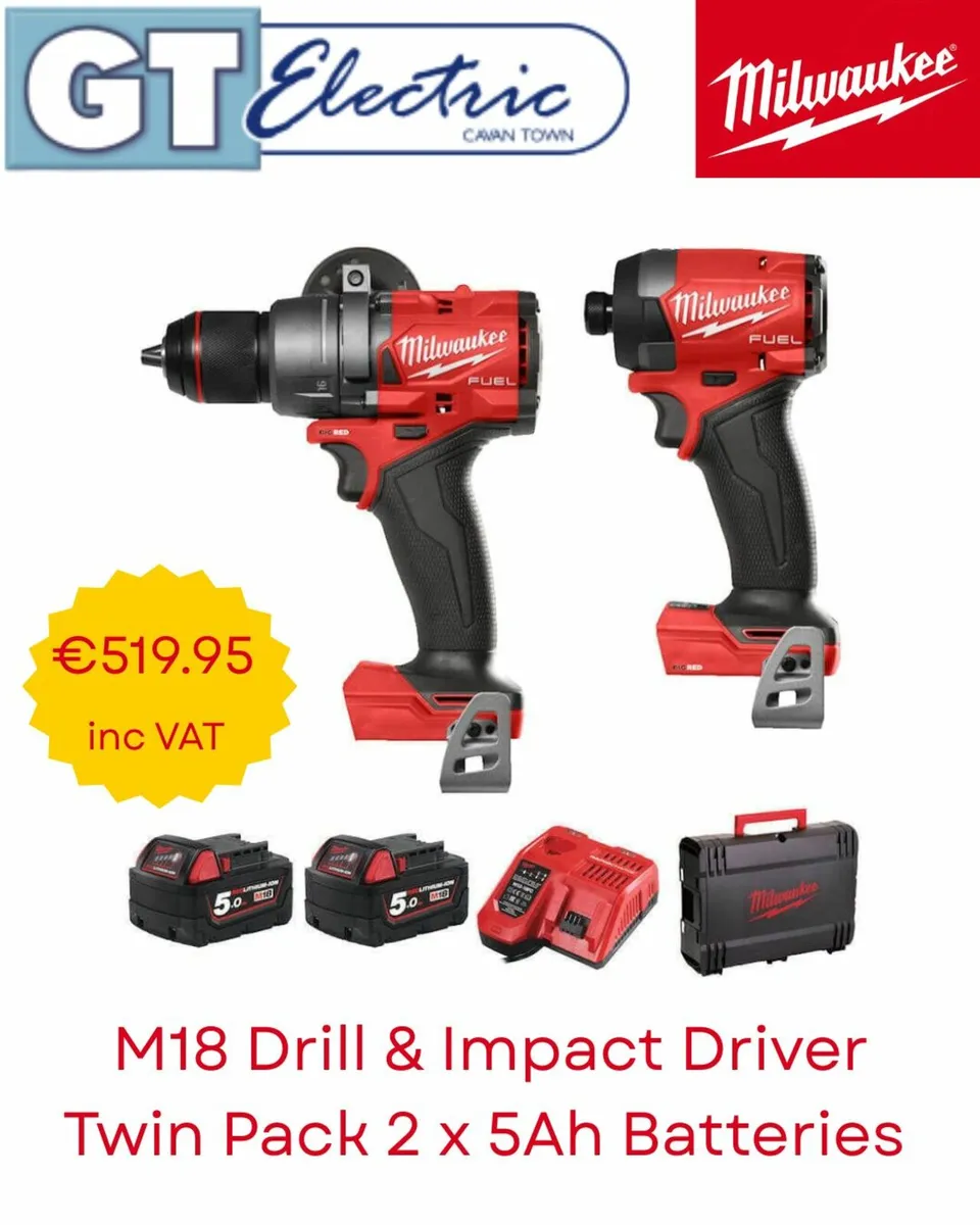 M18 Drill & Impact Driver Twin Pack 2 x 5Ah Batt