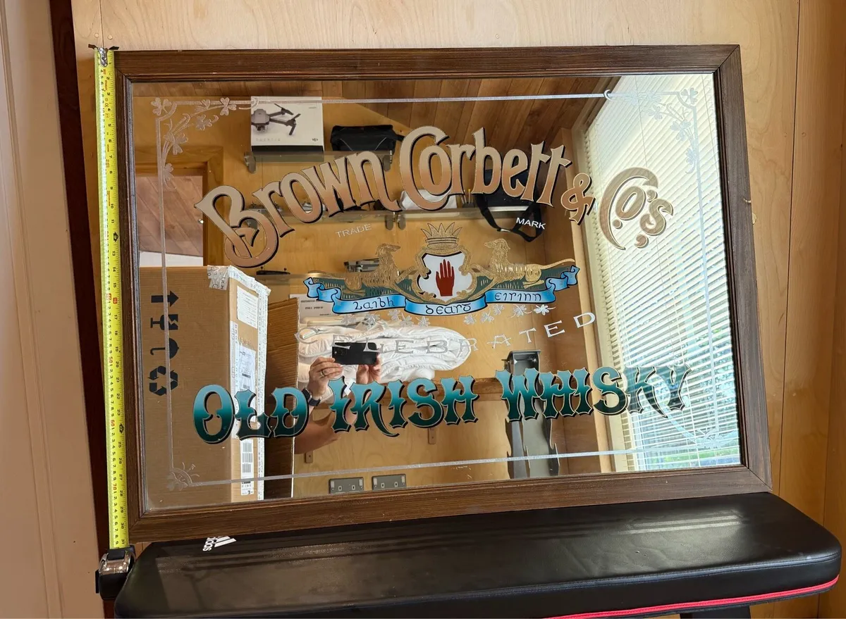 Pub Mirror Brown Corbett & Co - Image 1