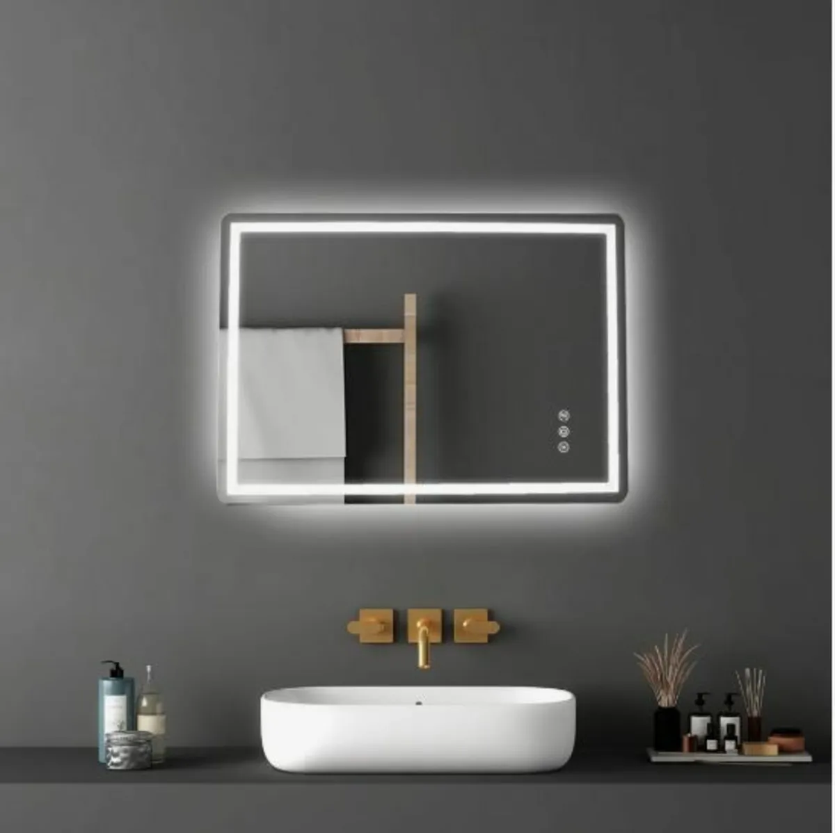Bathroom Mirror 3 Color Anti-fog Wall - Image 2