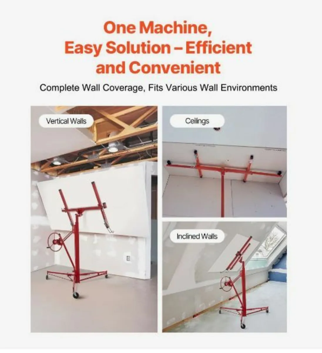 Drywall Rolling Lifter Panel, 16ft Sheetrock Lift - Image 4