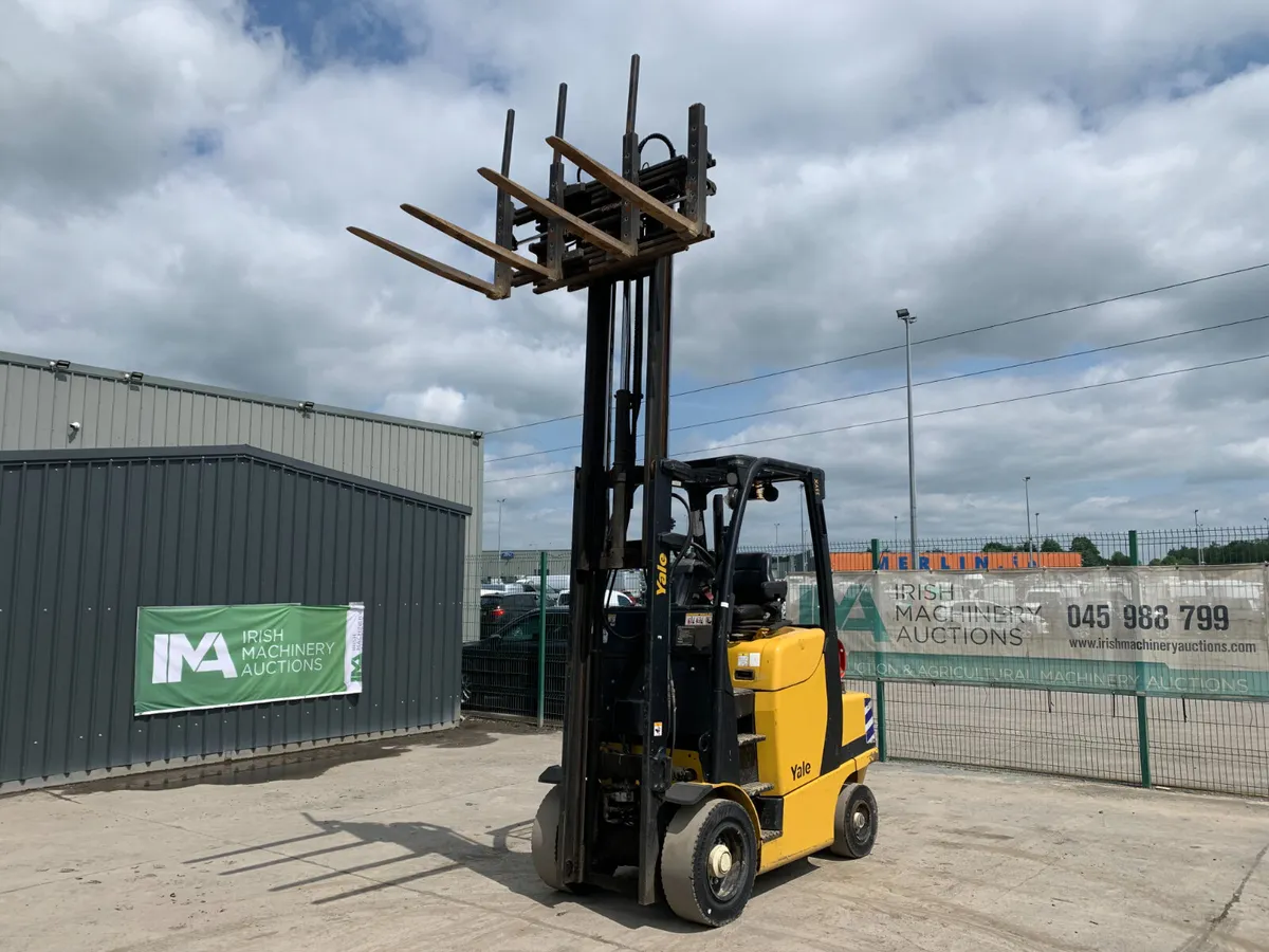 BID ONLINE NOW - 2018 YALE 3.5T GAS FORKIFT - Image 1