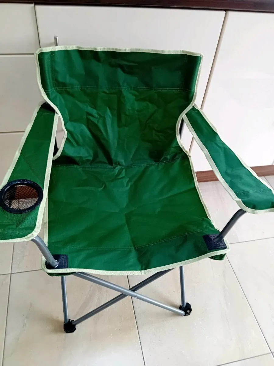 2 FOLDING CAMPING CHAIRS BOTH NEW - Image 1