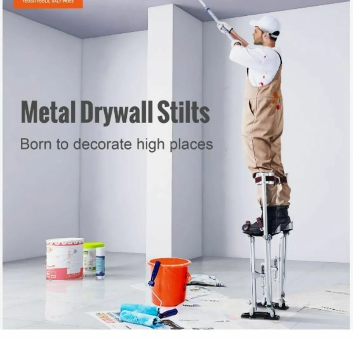 Drywall Stilts, 24''-40'' Adjustable - Image 4