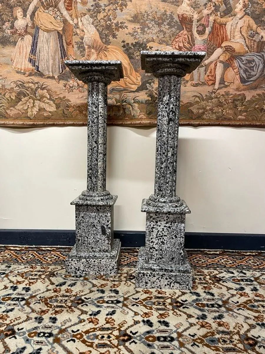 Pair of Marble Pedestals / Columns - Image 1