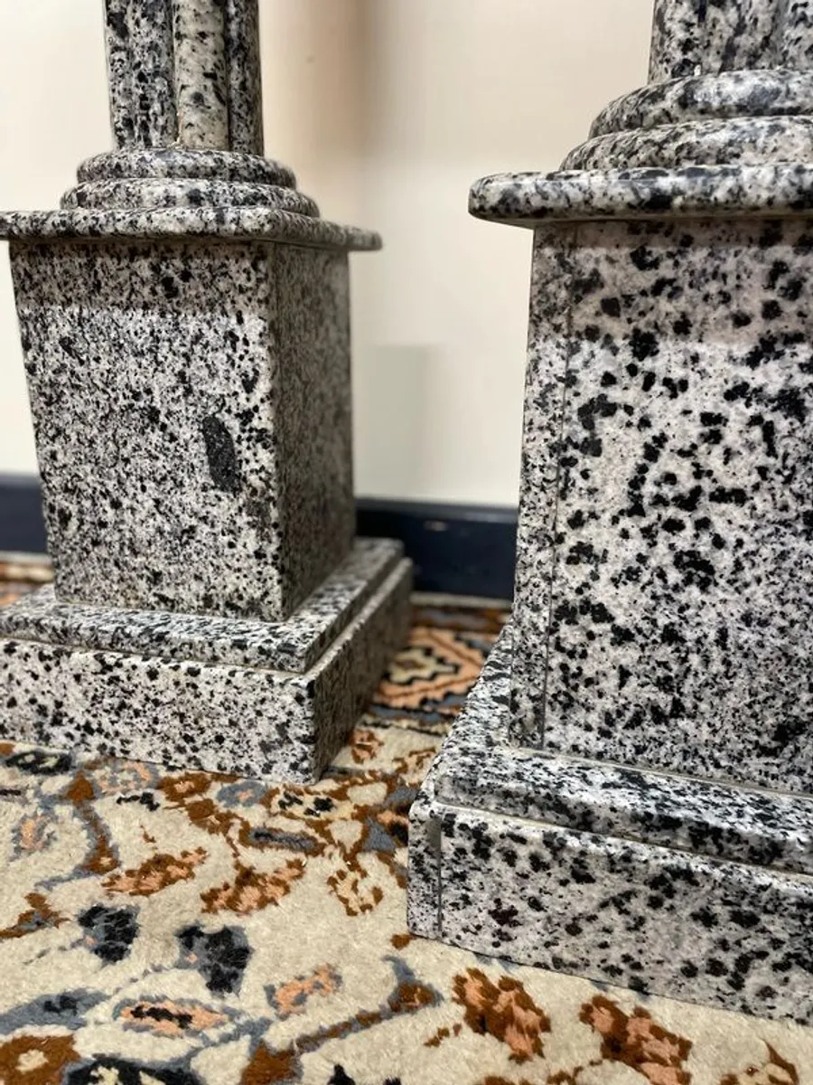 Pair of Marble Pedestals / Columns - Image 3
