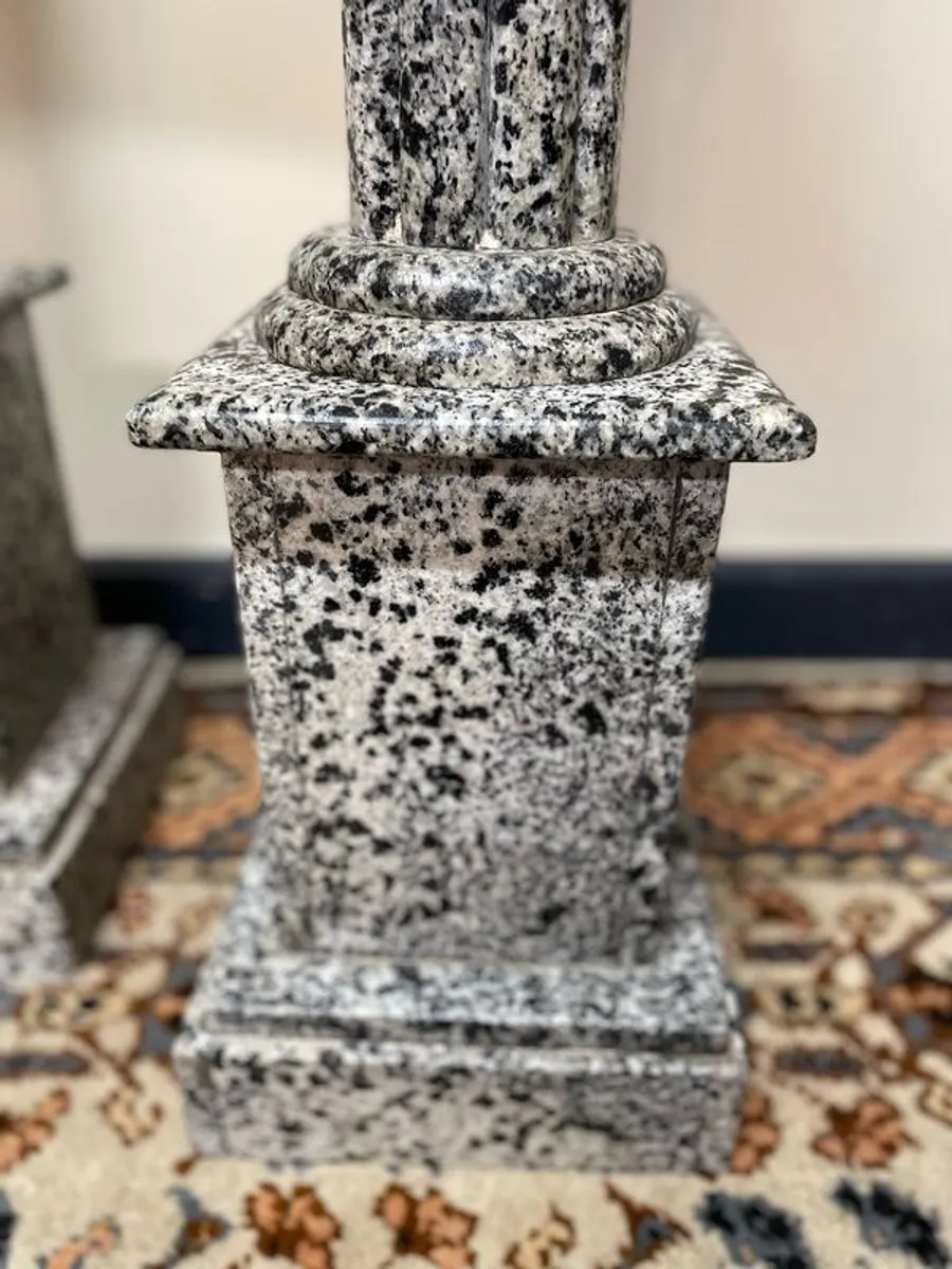 Pair of Marble Pedestals / Columns - Image 4