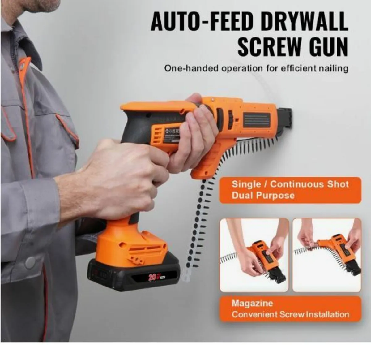 Drywall Screw Gun Auto-Feed, 20V Max - Image 3