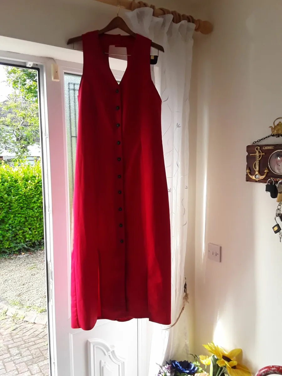Ladies long new condition red dress - Image 2