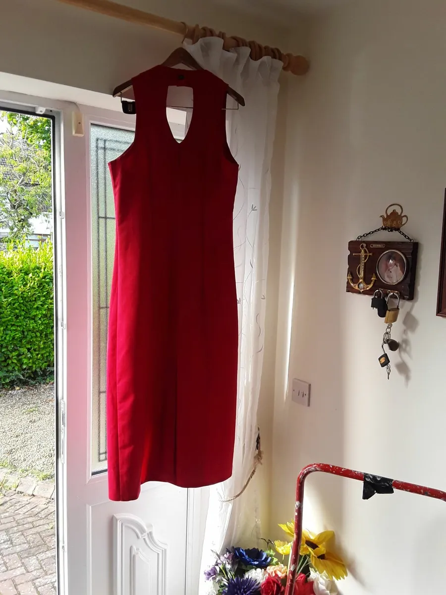 Ladies long new condition red dress - Image 1