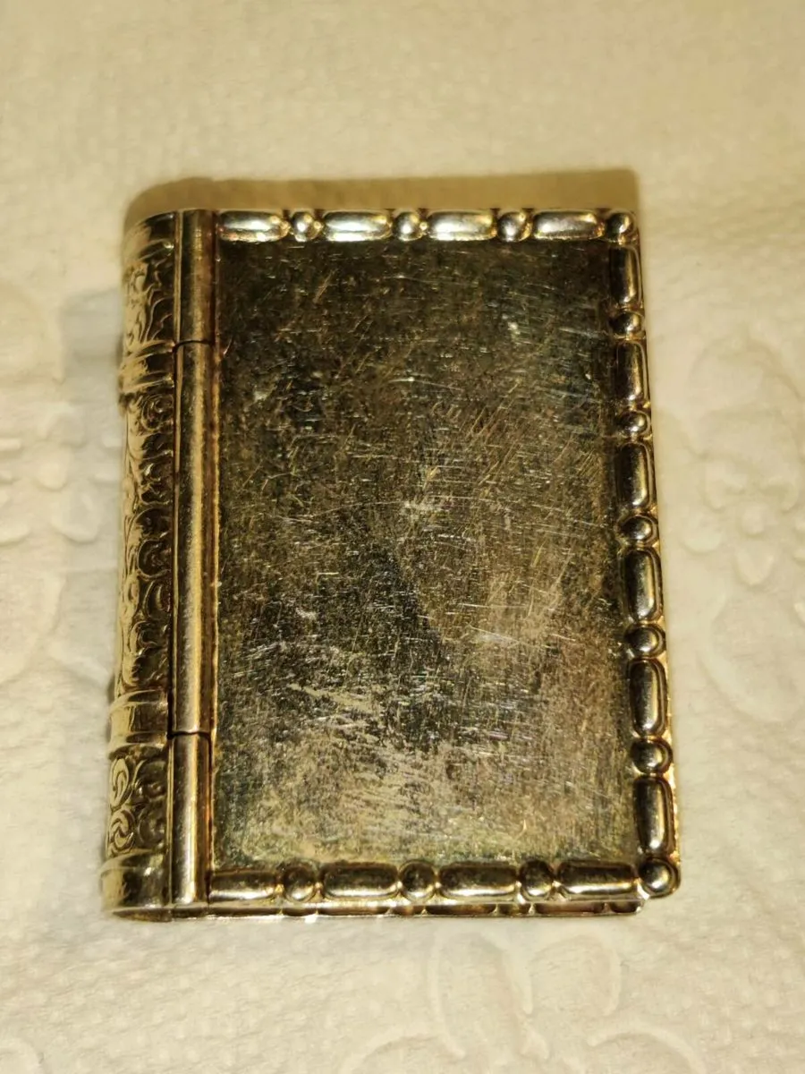 RARE BOOK STYLE , 925 Silver New Unisex Pill Box! - Image 2