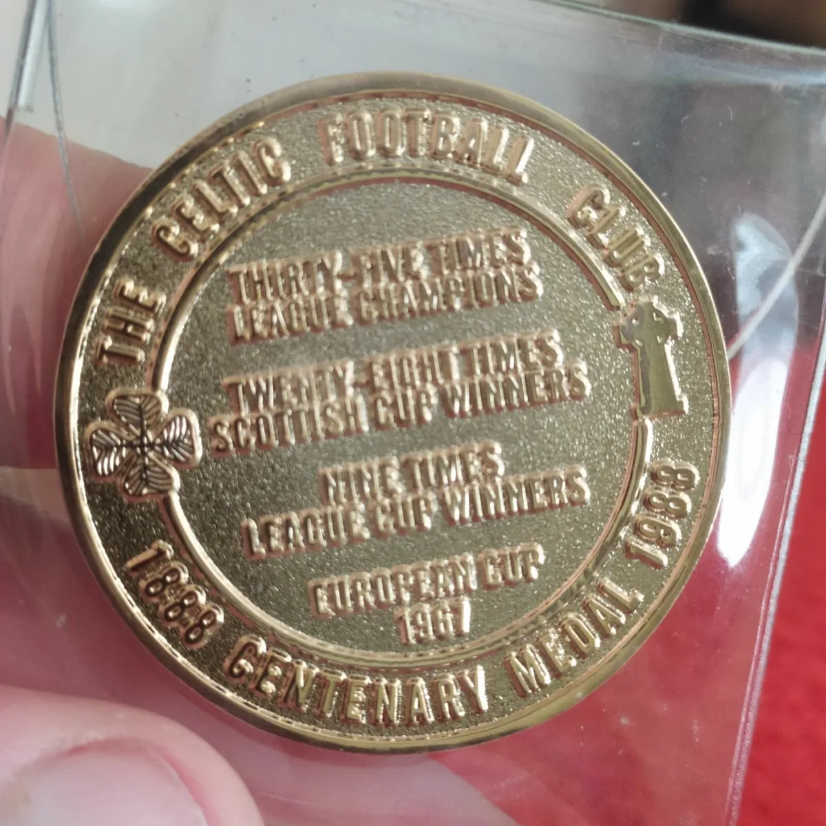 Celtic FC centennial coin / medal - Image 1