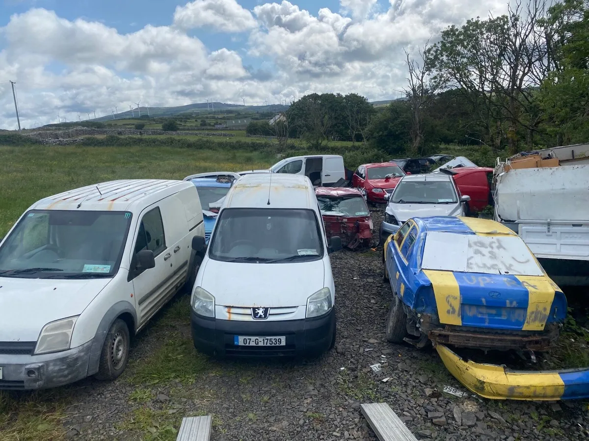 Cars and vans for breaking