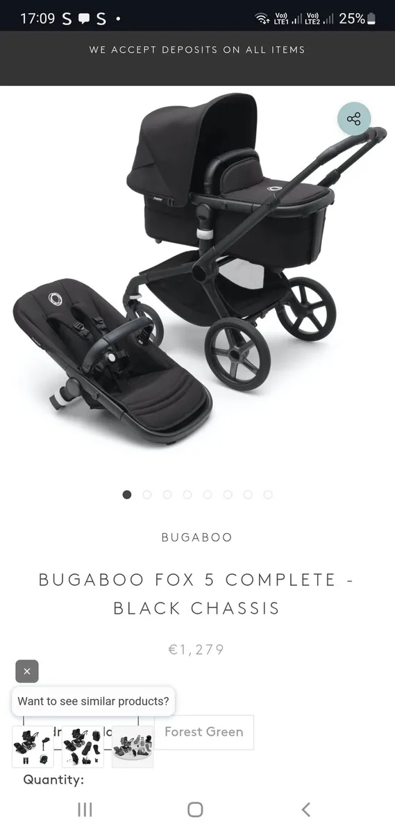 Bugaboo Fox 5 Brand New