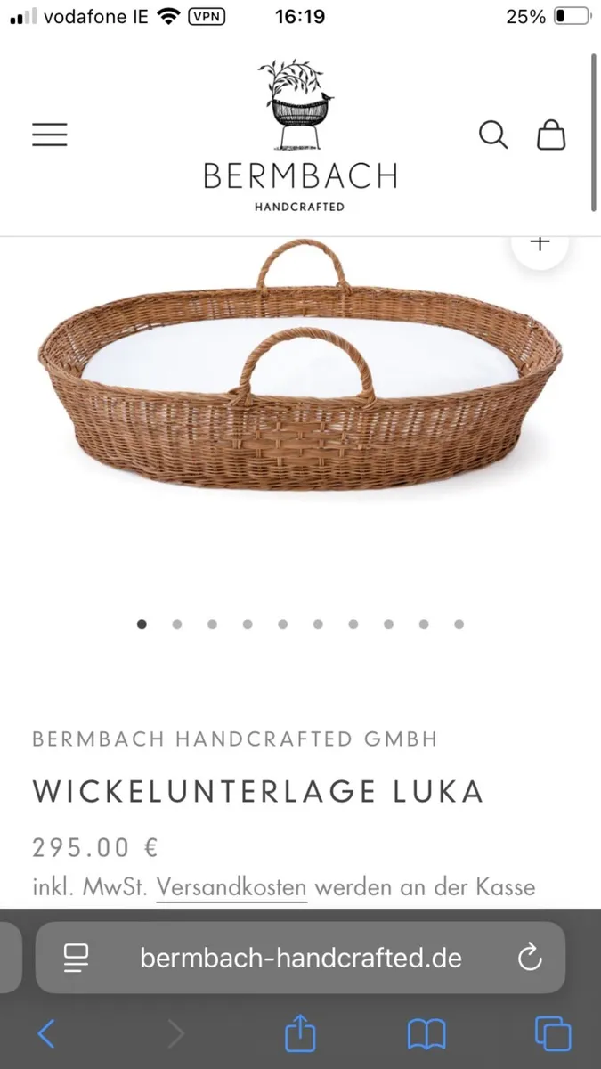 Baby basket from Bermbach - Image 1