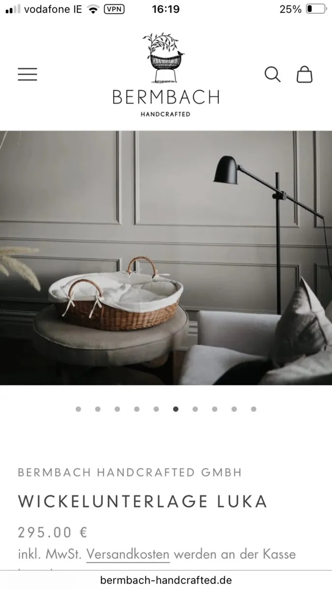 Baby basket from Bermbach - Image 2