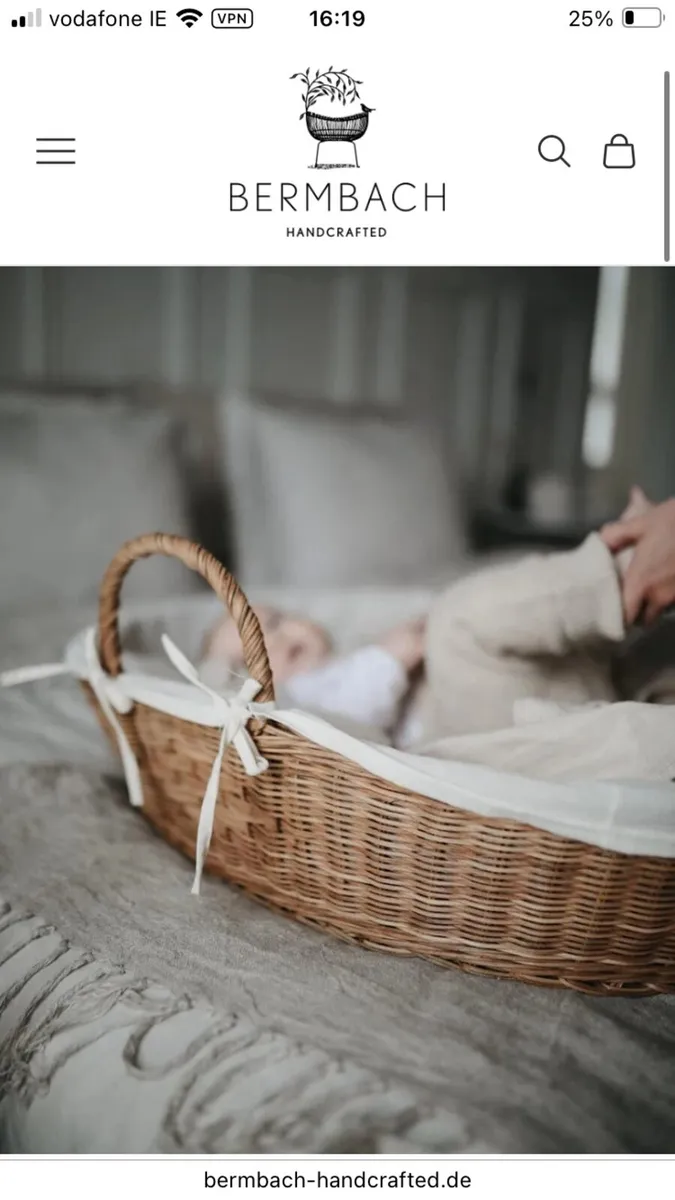 Baby basket from Bermbach - Image 3