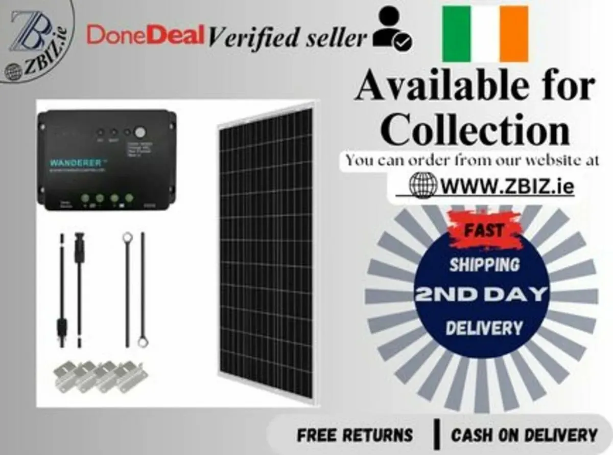 Solar Panel Kit 12V Solar Off-grid System - Image 1