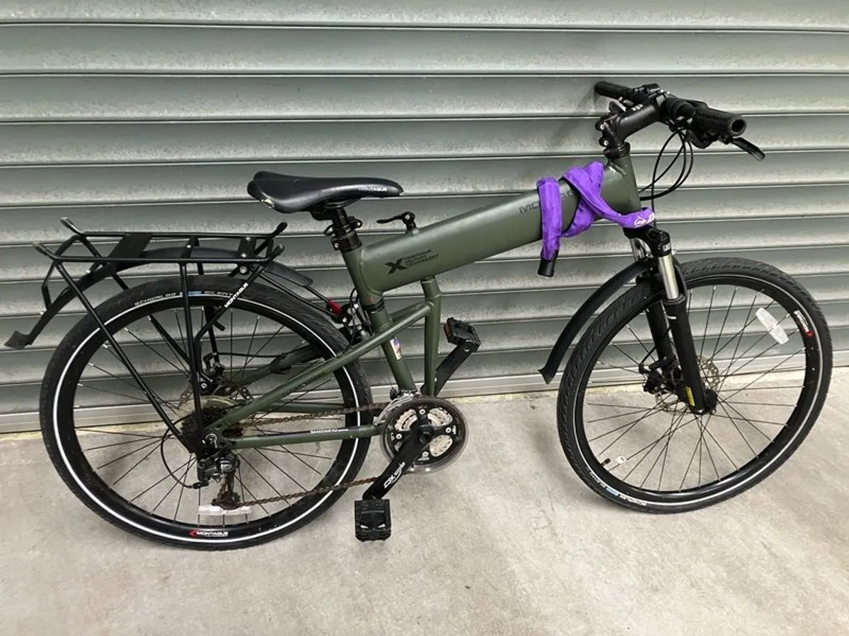 Folding Mountain bike with Bike bag - Image 1
