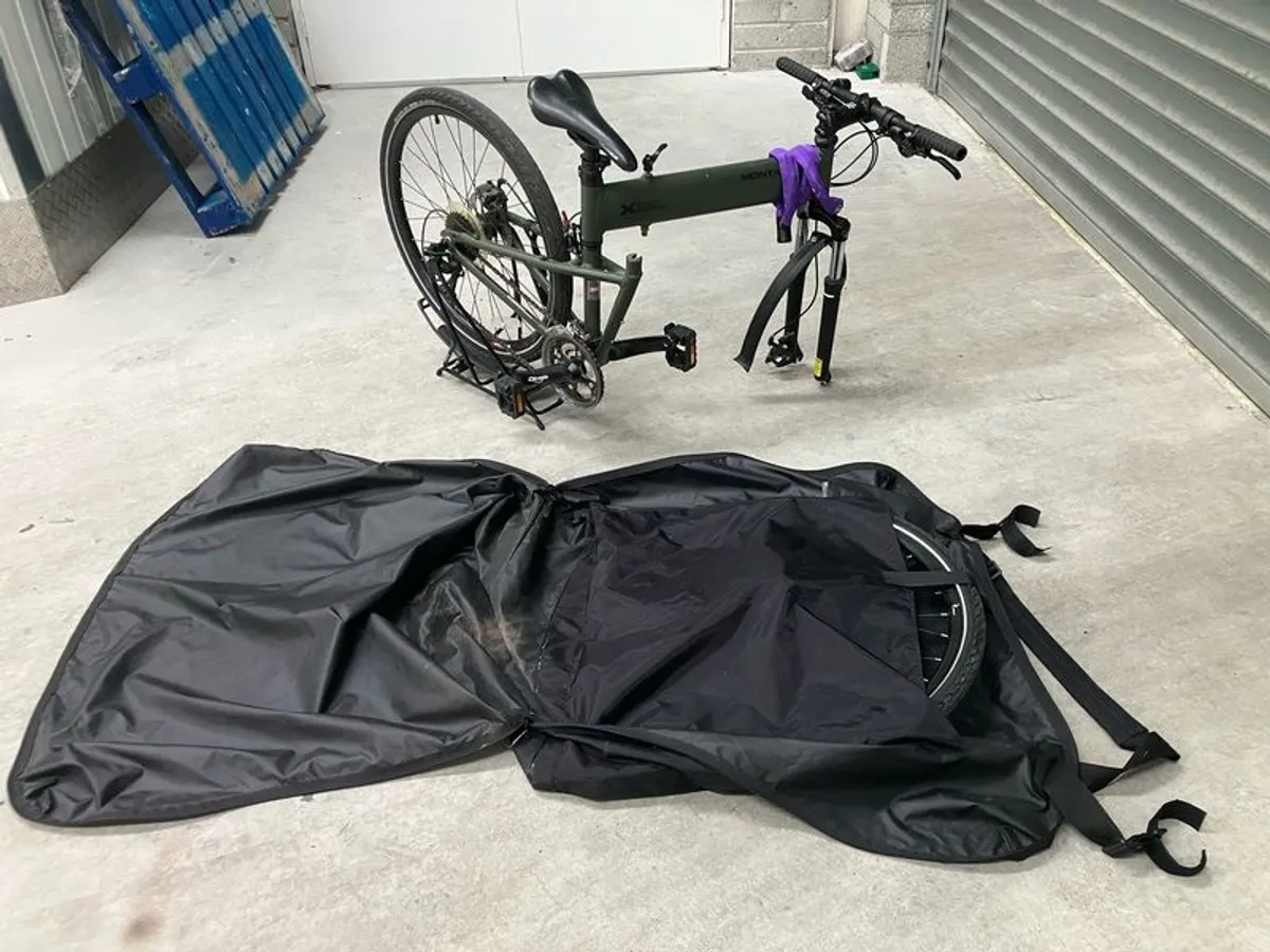 Folding Mountain bike with Bike bag - Image 3