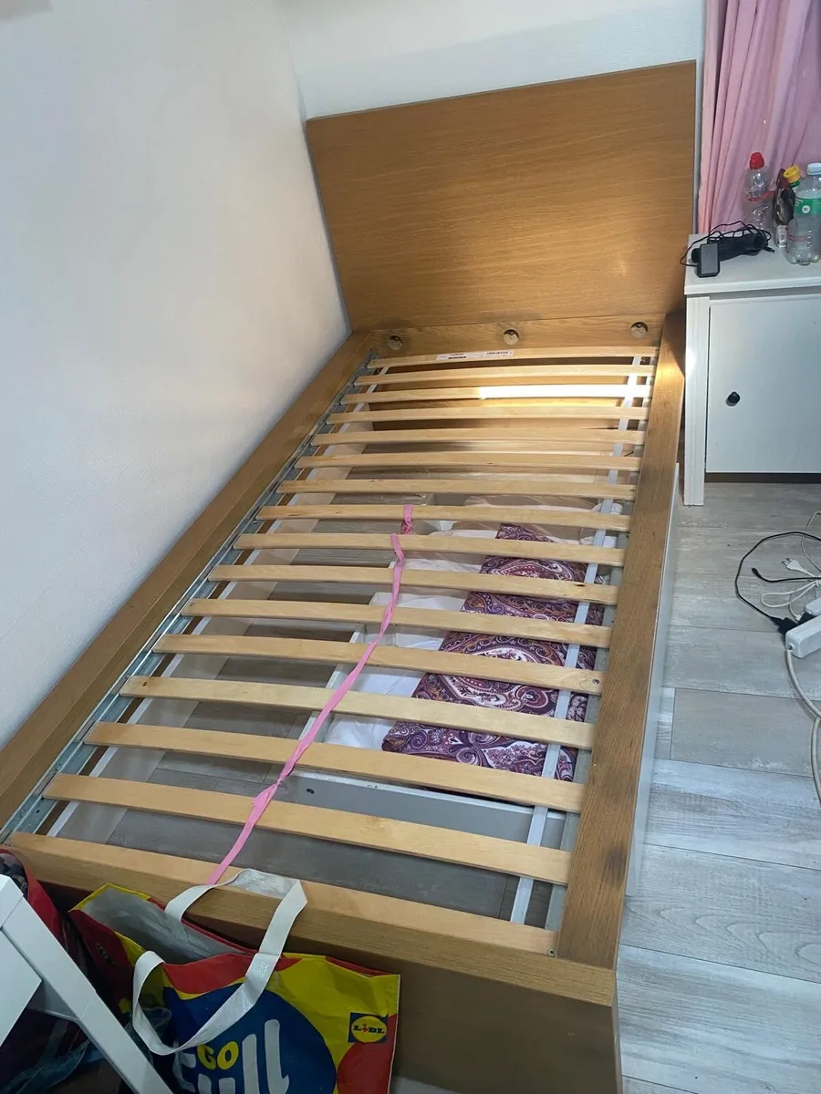 IKEA bed frame with mattress - Image 1