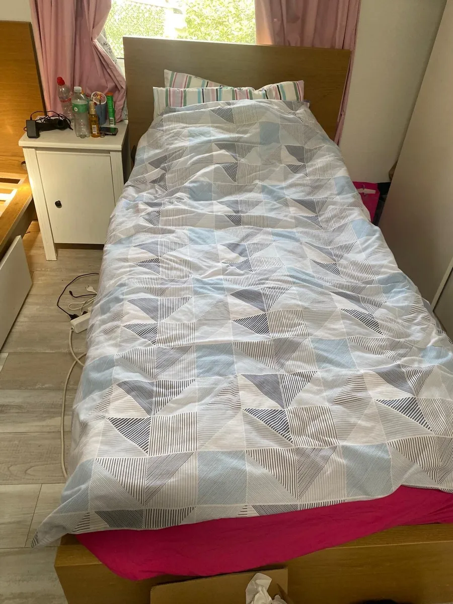 IKEA bed frame with mattress - Image 2