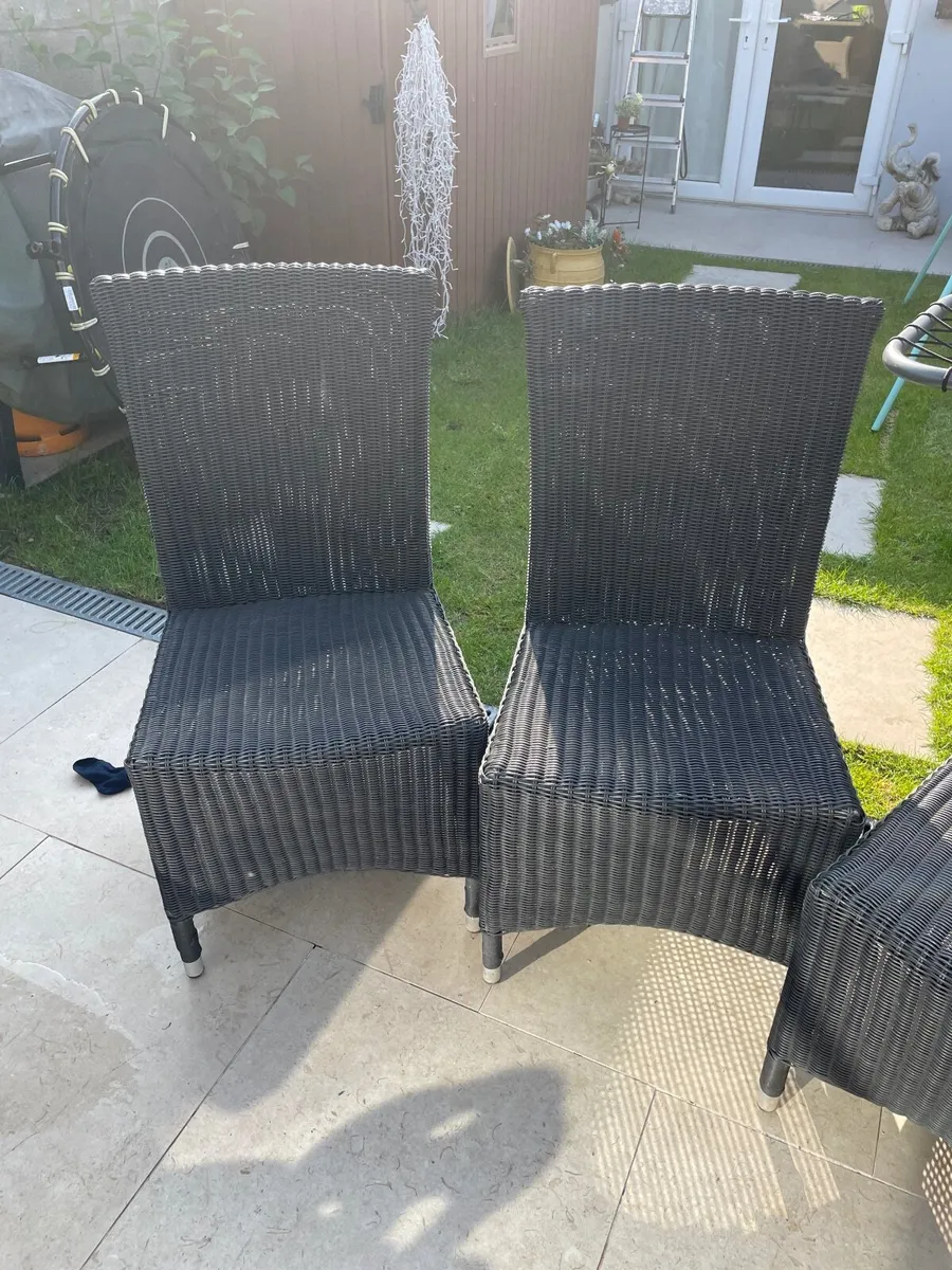 4 leisuregrow rattan chairs - Image 2