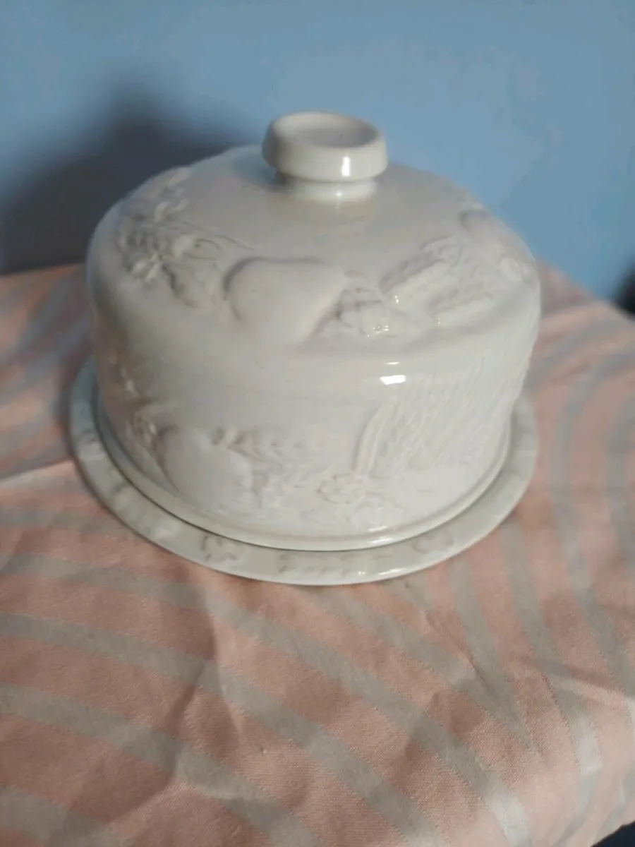 Vintage Cheese Dish and Cover - Image 1
