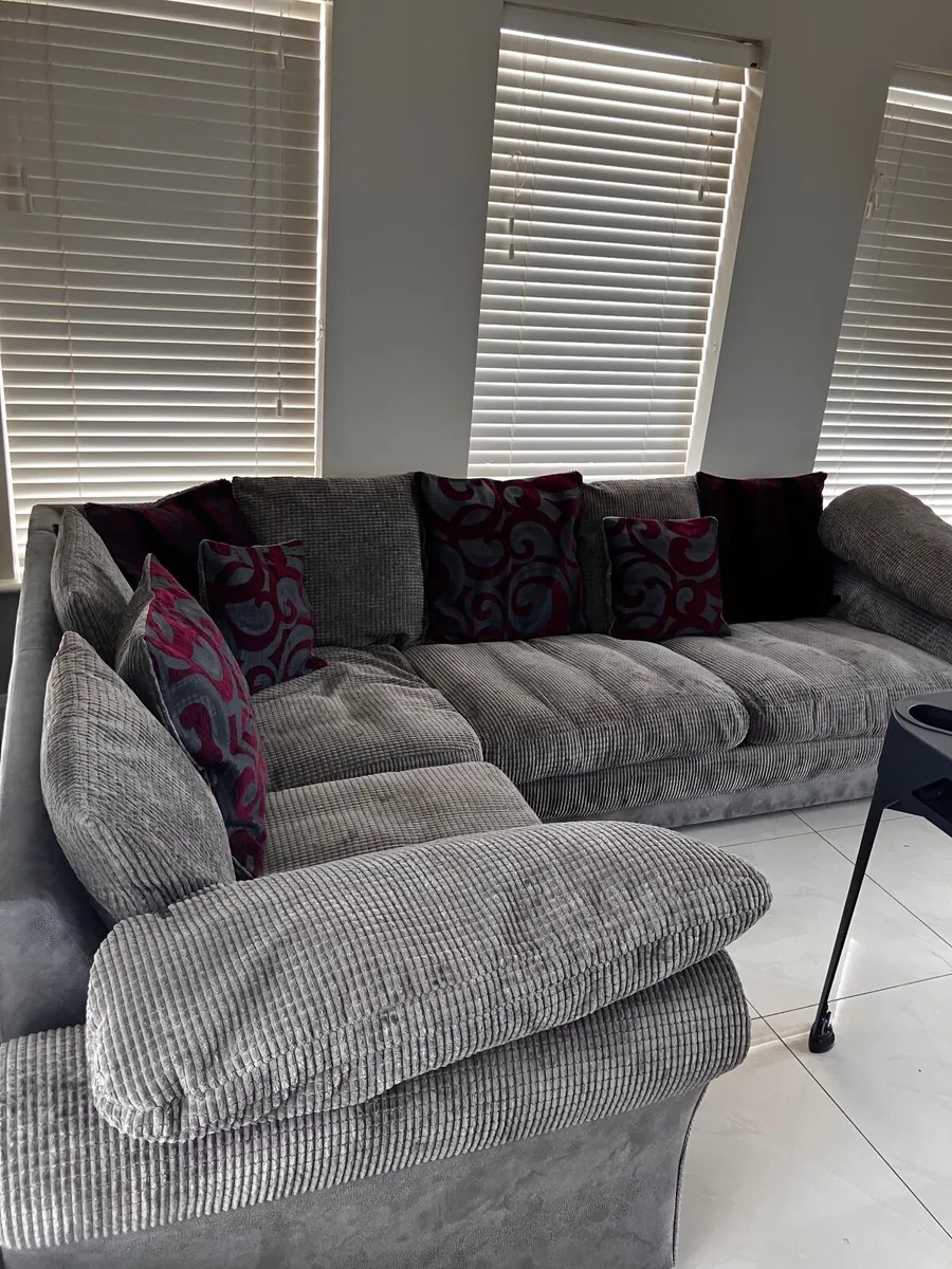 DFS Corner Sofa / Couch and Swivel Chair - Image 3