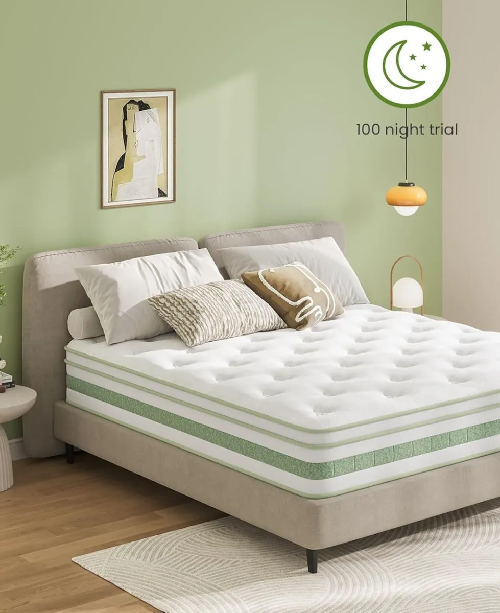Orthopedic King Size Mattress 5FT, 10 Inch Gel Mem - Image 2