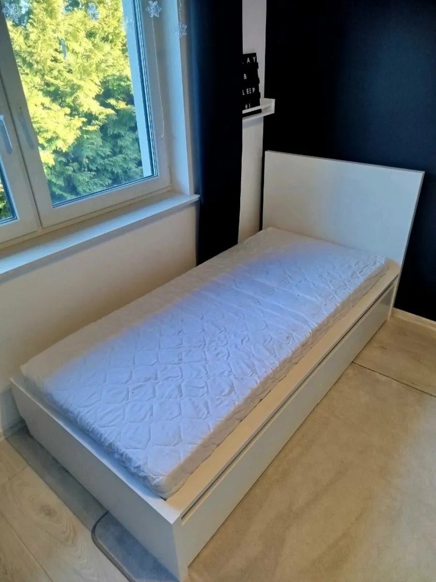 Ikea Malm Single bed with Storage drawers&Mattress - Image 1