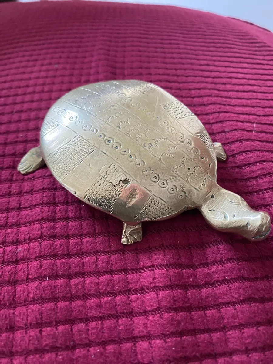 Brass Turtle Paperweight - Image 1