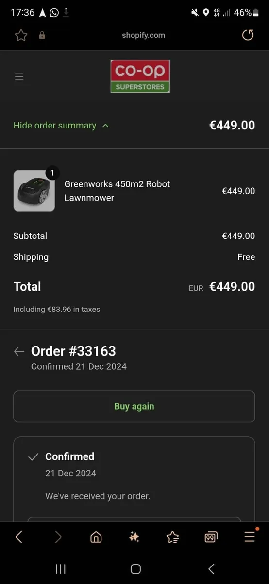 Greenworks robotic mower - Image 2