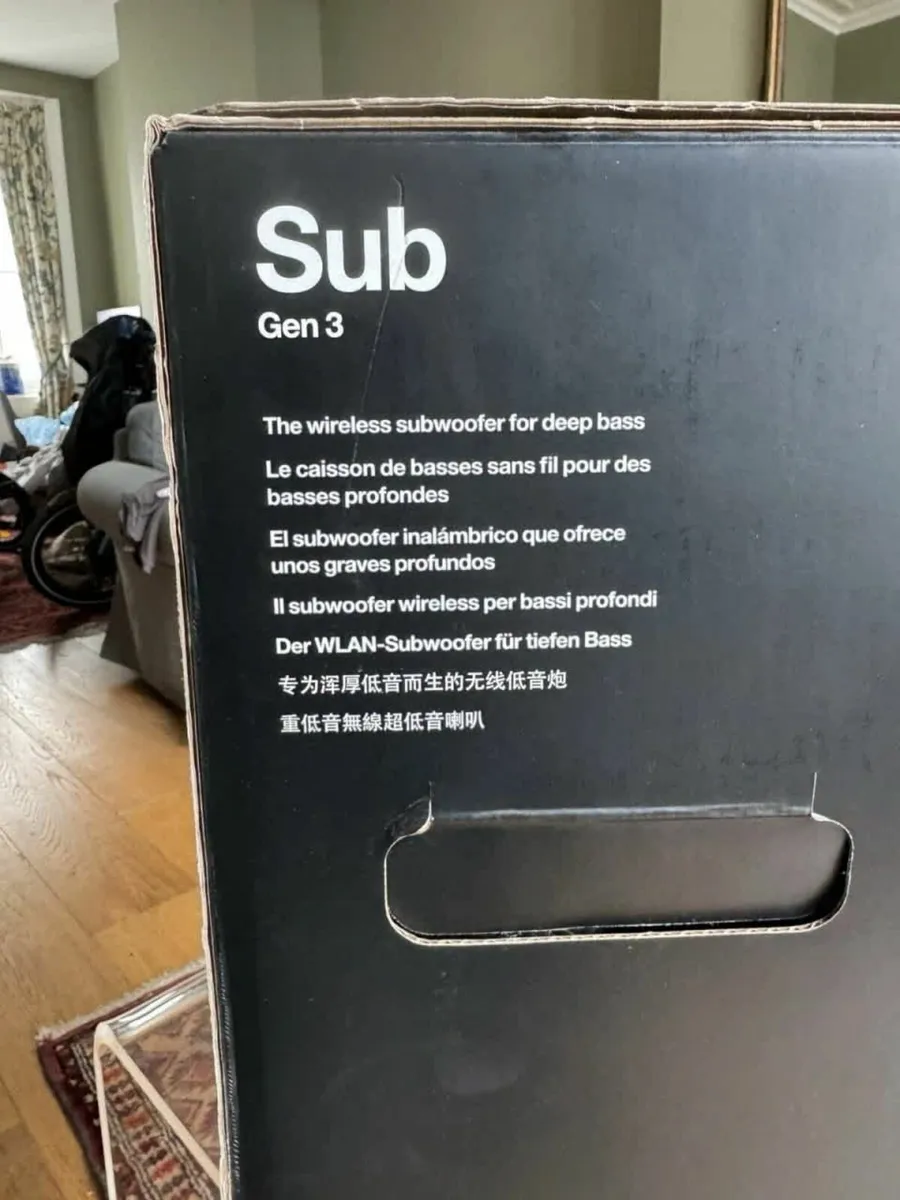 Sоnоs Sub Gen 3 Wireless Subwoofer Gloss Black - Image 3