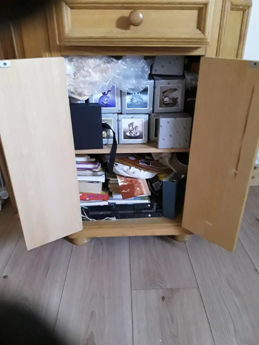 Small solid wooden unit plenty of storage - Image 3