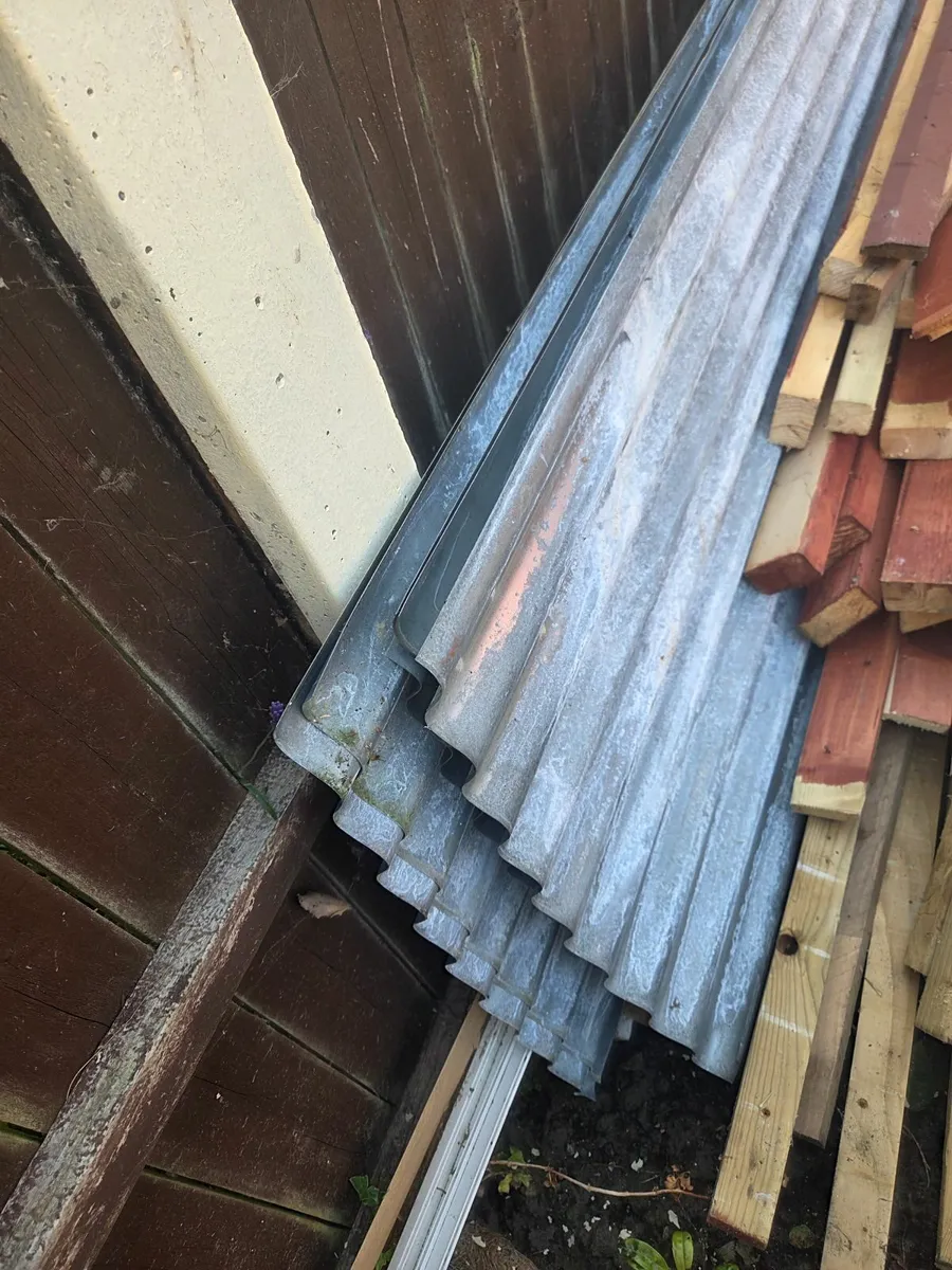 Large garden shed (with galvanised sheets) - Image 3
