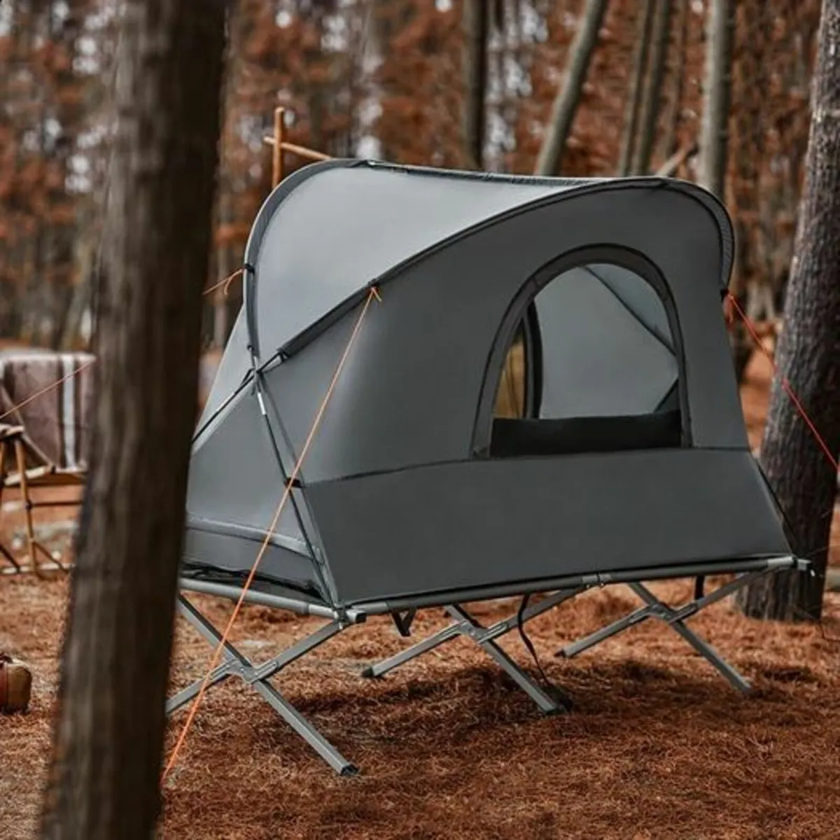 Tent 4 in 1 Set incl camp bed, tent roof, mattress - Image 4
