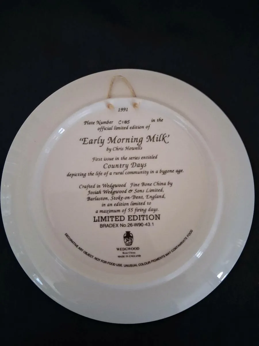 Limited Edition Wedgwood Plate - Image 2