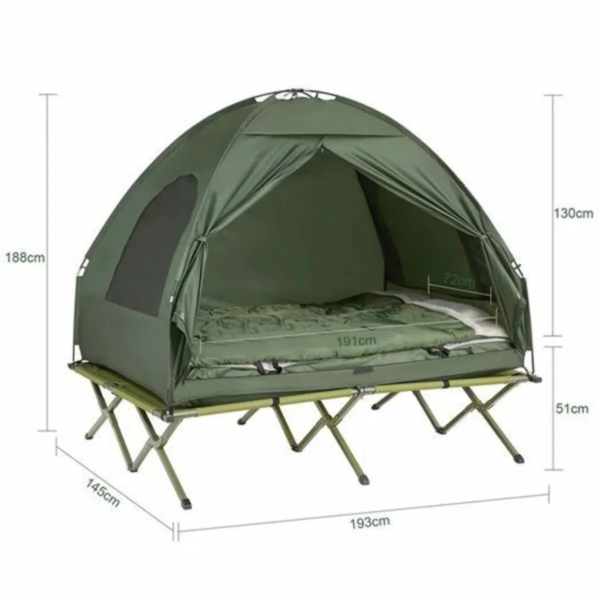 2 Person 4in1 Tent For 2 Persons Pop-Up Tent Camp - Image 2
