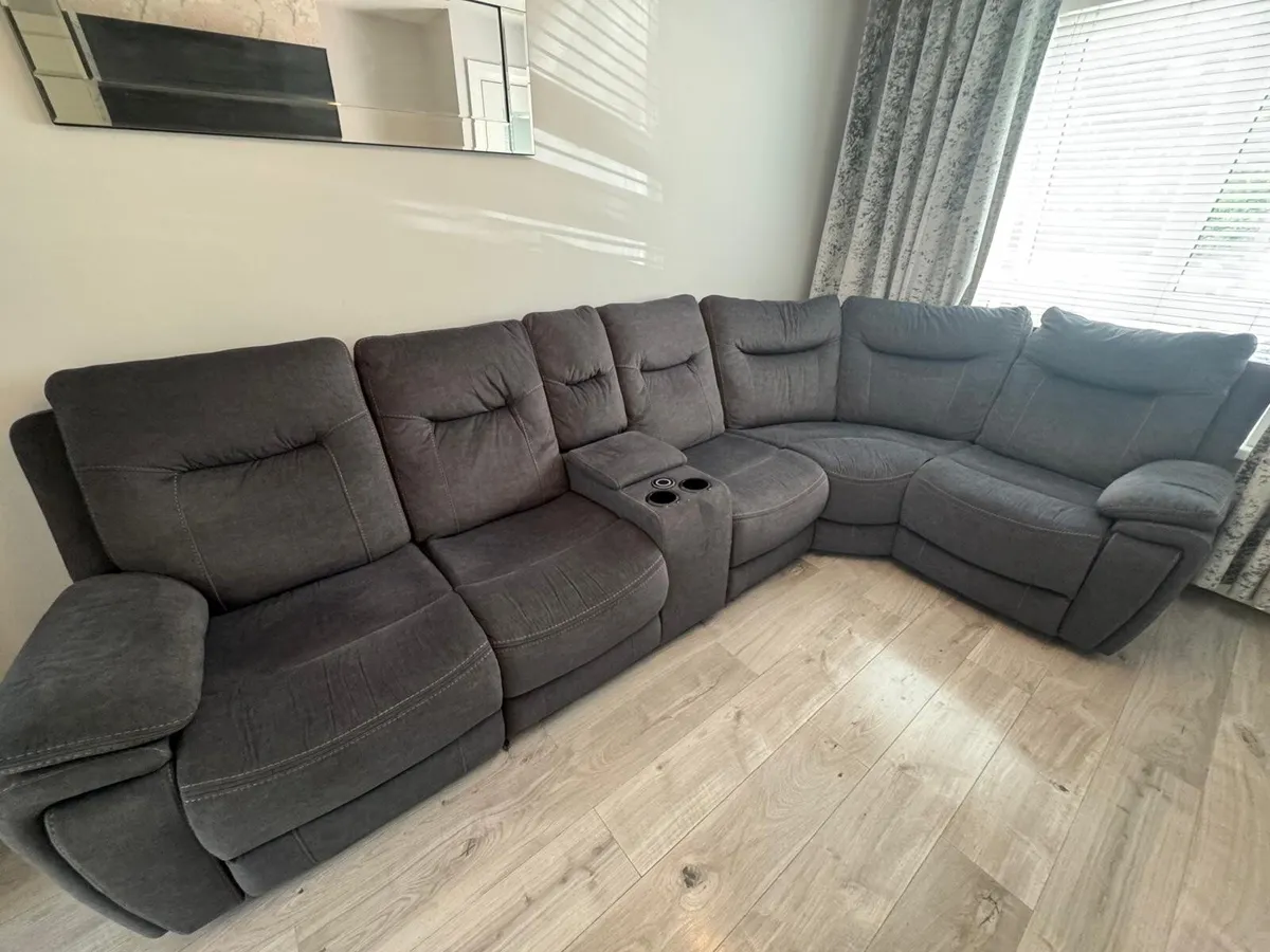 Grey corner sofa