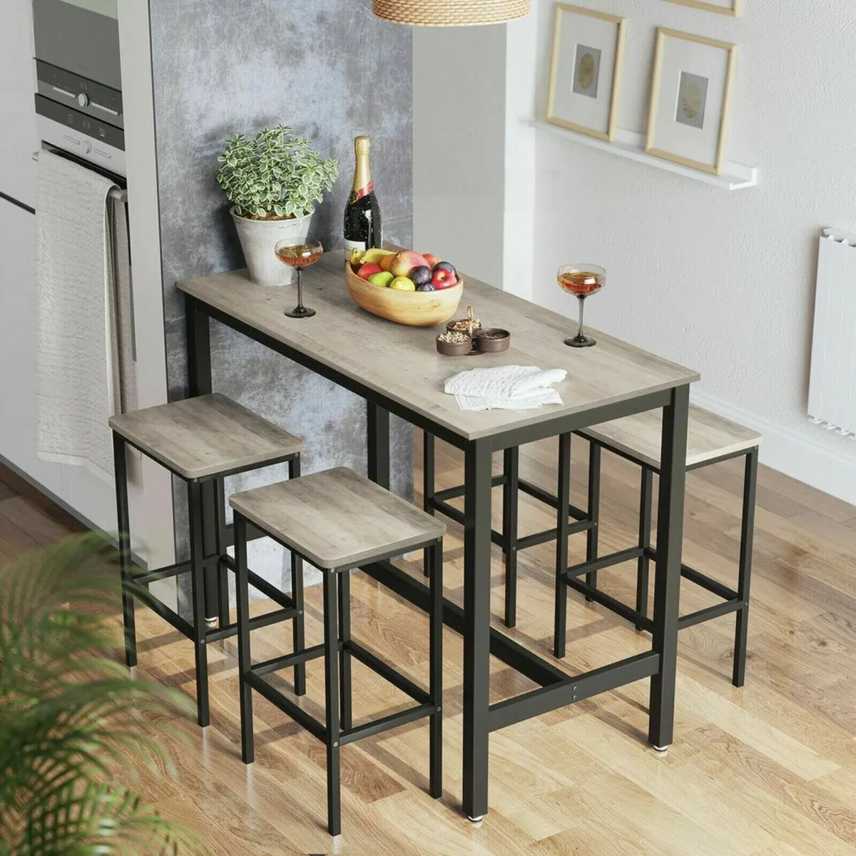 New Vintage Bar Table Set with 2 Stools - FREE P&P - Image 1
