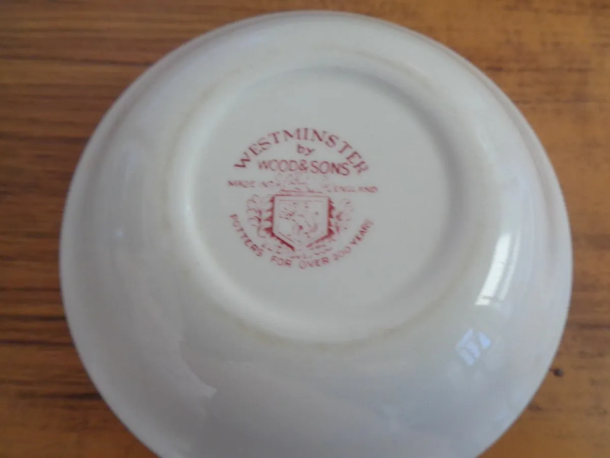 Vintage Ceramic Desert/Cereal Bowls x 6 for Sale - Image 3