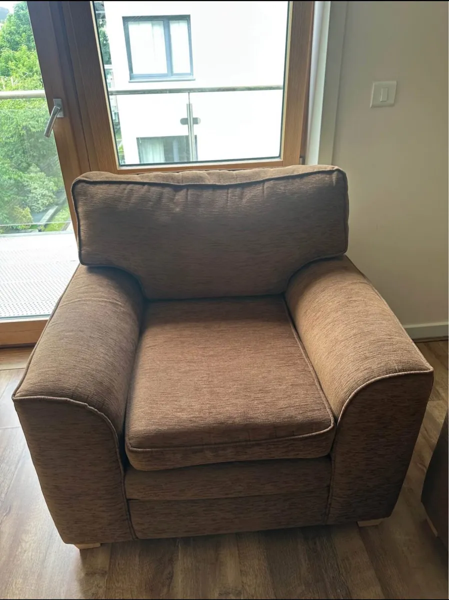 Living room set with 2-seater sofa and armchair - Image 4