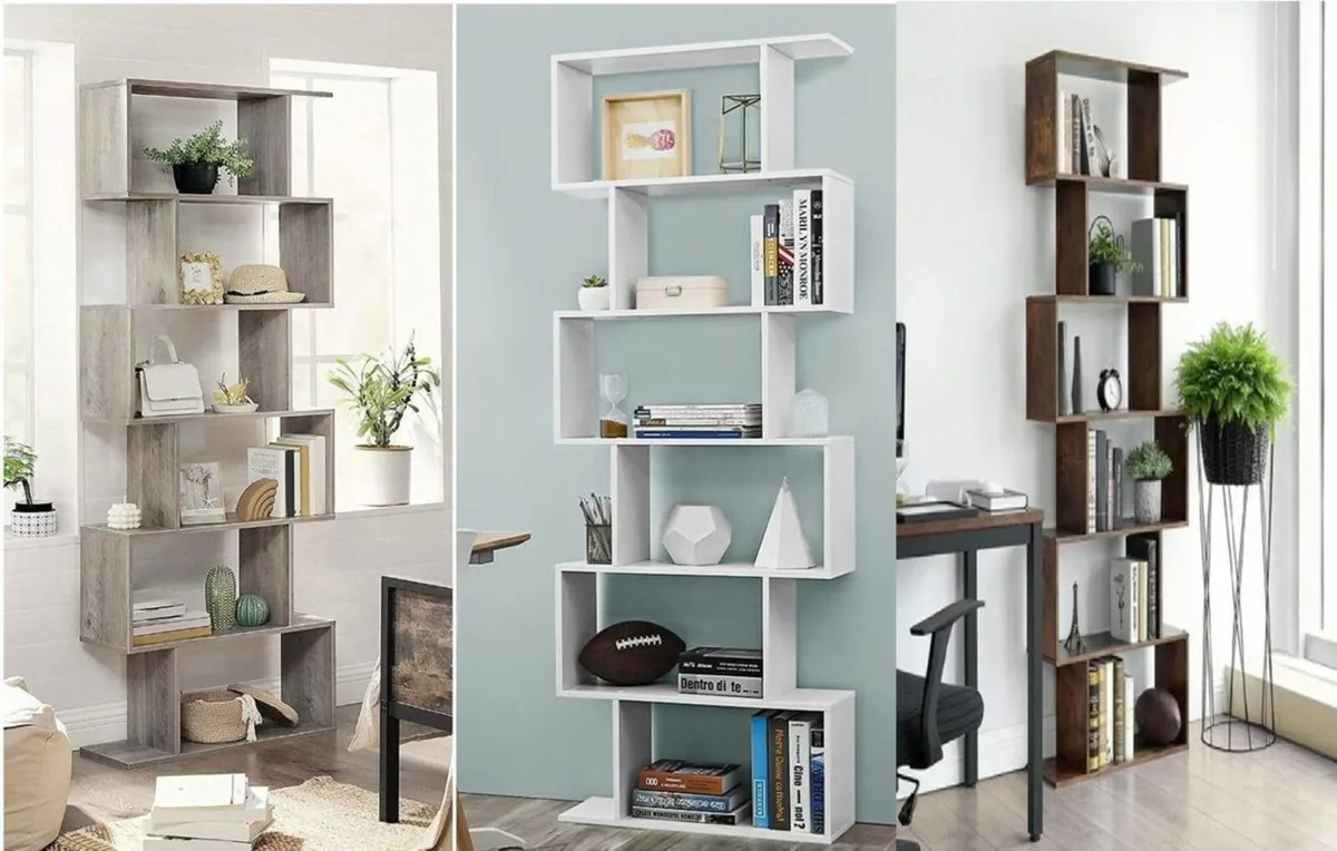 New 6-Tier Wooden Bookcase Storage - FREE P&P - Image 1