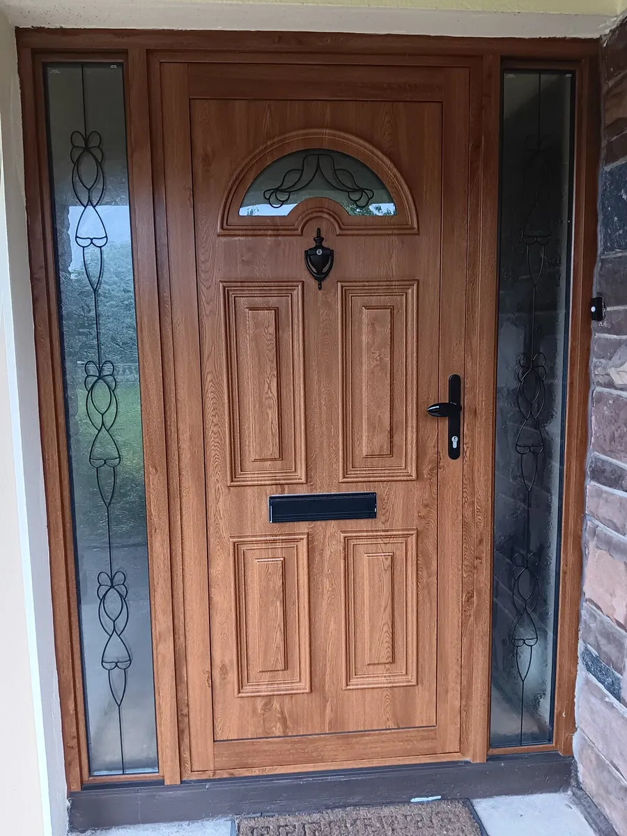 Door with side panels