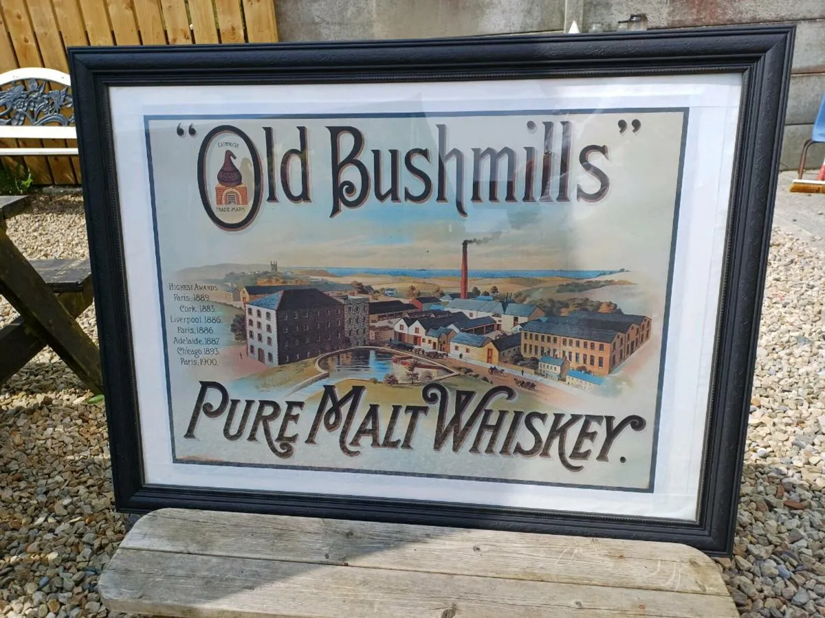 Vintage Old Bushmills Picture - Image 1