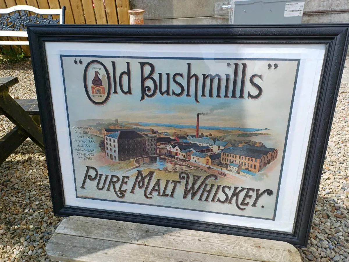 Vintage Old Bushmills Picture - Image 2