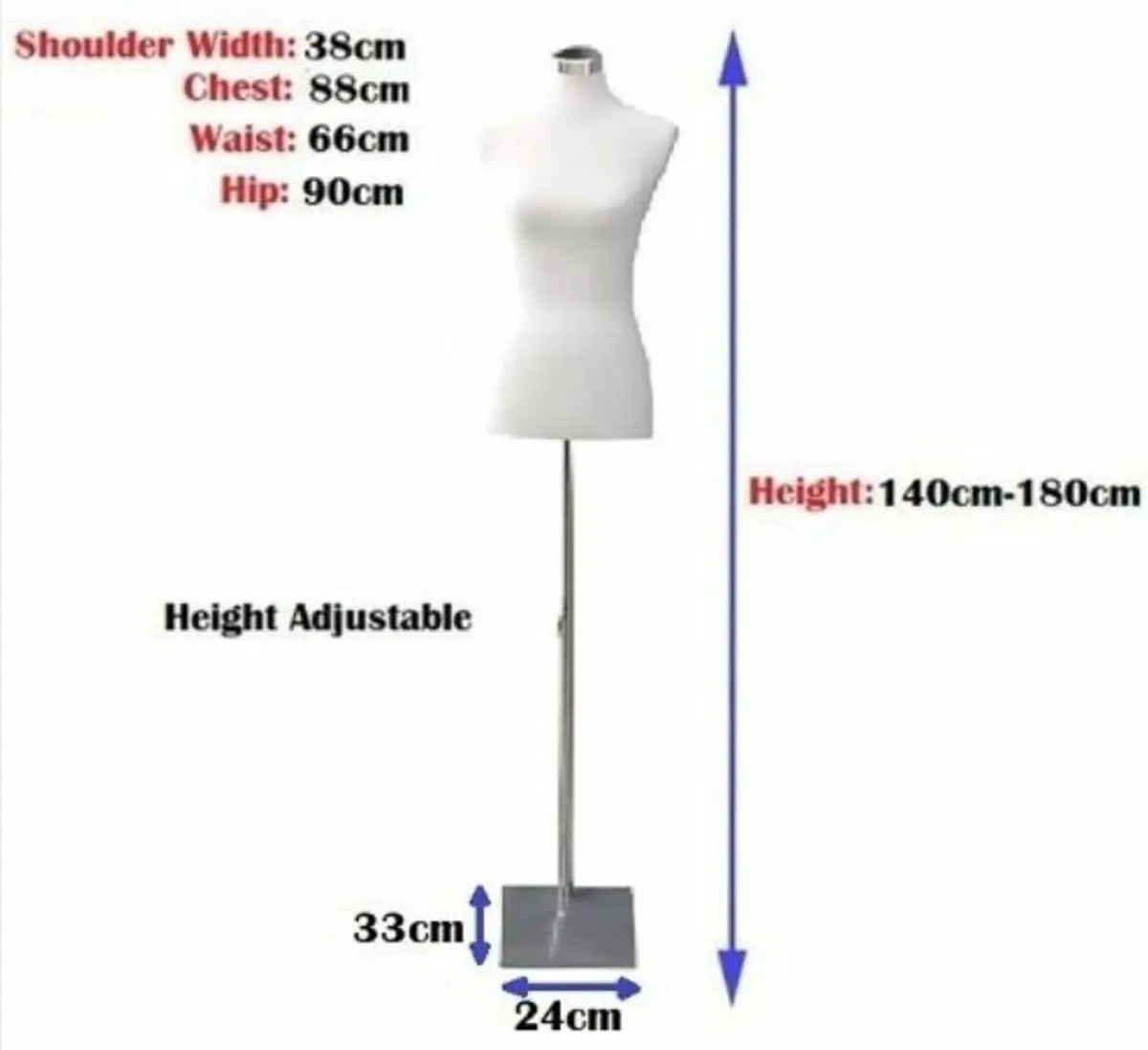 New Womens Tailors Bust Dummy - FREE Delivery - Image 4